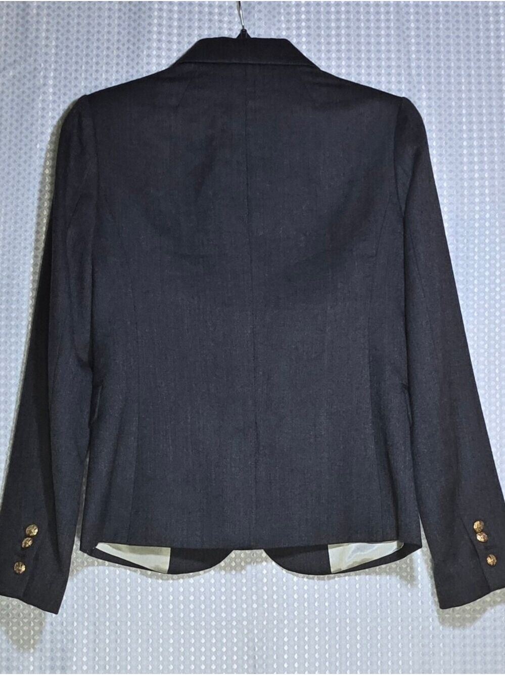 J.Crew Charcoal Gray Wool Schoolboy Blazer Classic Prep Ivy League Gossip Girl - Picture 4 of 13
